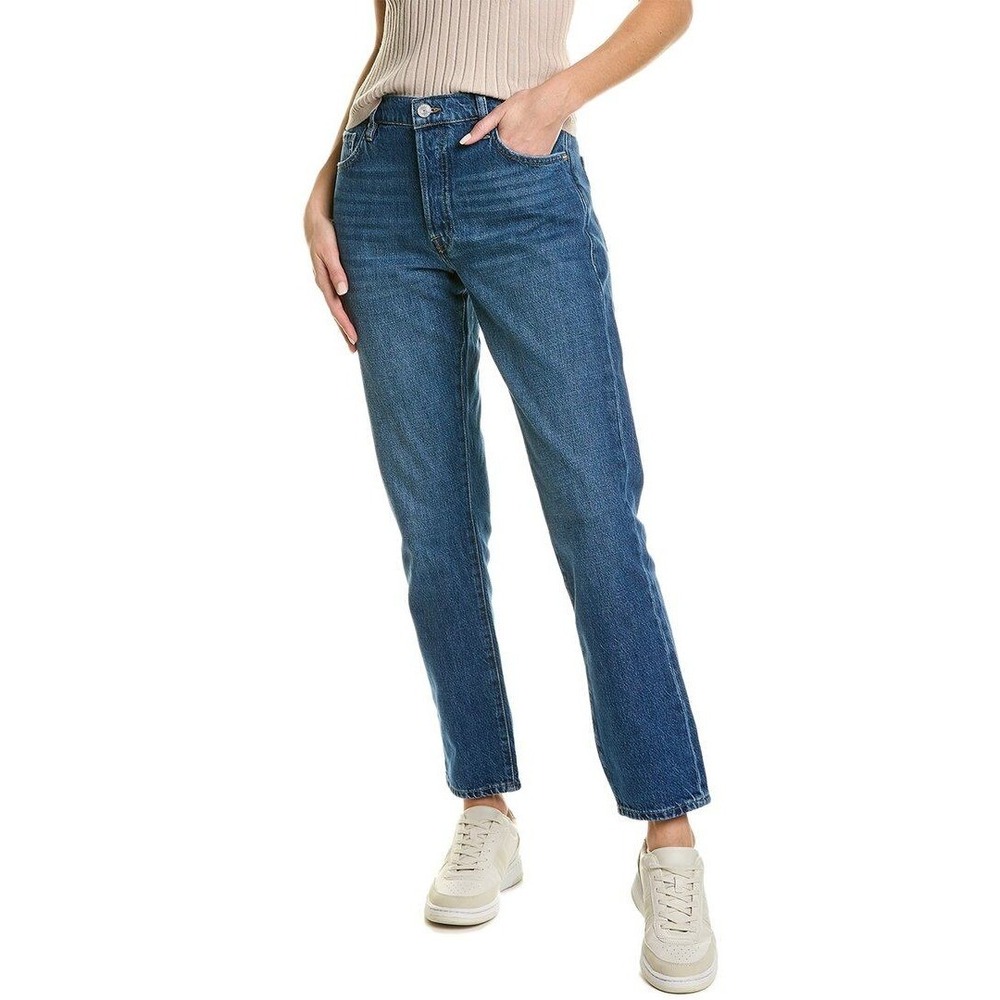 Frame Le Slouch Seafarer Button Fly Straight Leg Denim Jeans Blue 26